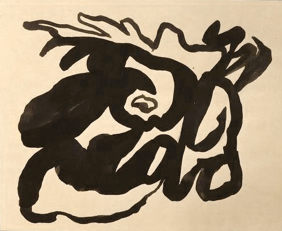 Jean Arp, Senza titolo, china e matita su carta, 1916 ca.