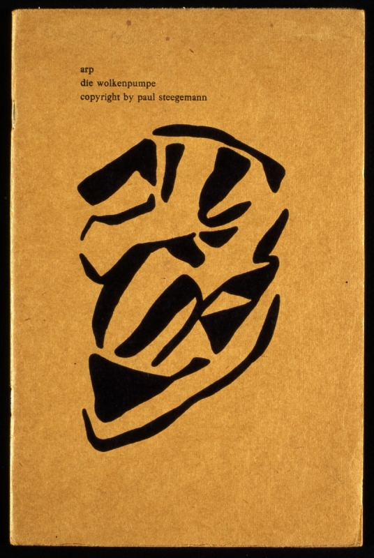 Jean Arp, &ldquo;Die Wolkenpumpe&rdquo;, copertina del libro, 1920
